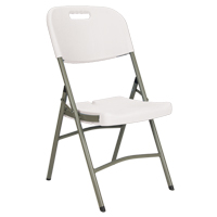 Folding Chairs, Polyethylene, White, 350 lbs. Weight Capacity Distribution Industrielle GC