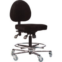 Si&egrave;ges ergonomiques pour le soudage TF180, Su&egrave;de, Noir, Capacit&eacute; 300 lb Distribution Industrielle GC