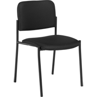 Armless Stacking Chairs, Fabric, 32" High, 300 lbs. Capacity, Black Distribution Industrielle GC