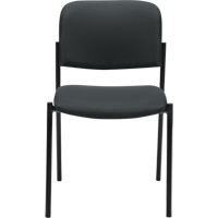 Armless Stacking Chairs, Fabric, 32" High, 300 lbs. Capacity, Charcoal Distribution Industrielle GC