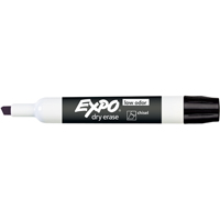 Marqueur Expo pour tableau blanc, noir, Noir, Pointe Ciseau Distribution Industrielle GC