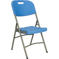 Folding Chair, Polyethylene, Blue, 350 lbs. Weight Capacity Distribution Industrielle GC