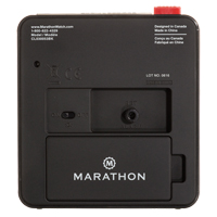 R&eacute;veille-matin de bureau, Analogique, &agrave; piles, 3,5" la x 1,5" p x 3,75" h, Noir Distribution Industrielle GC