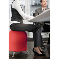 Chaise sph&eacute;rique Zenergy, Tissu, Rouge, Capacit&eacute; 250 lb Distribution Industrielle GC