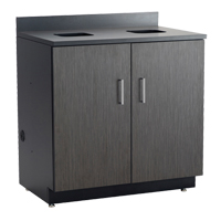 Armoire modulaire de base, M&eacute;lamine, 39" h x 36" la x 25" P, Nuit d'Asie/noir Distribution Industrielle GC