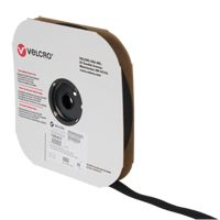 Ruban d'attaches, Boucle, 25 vg x 1", Cousu, Noir Distribution Industrielle GC