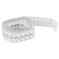Attaches en jeton, Boucle et crochet, 3/4" dia., Adh&eacute;sif, Blanc Distribution Industrielle GC