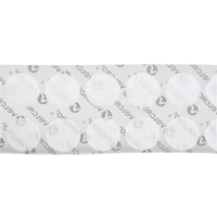 Attaches en jeton, Boucle et crochet, 3/4" dia., Adh&eacute;sif, Blanc Distribution Industrielle GC