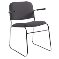 Chair, Fabric, 30" High, 200 lbs. Capacity, Black Distribution Industrielle GC