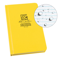 Bound Book, Hard Cover, Yellow, 160 Pages, 4-5/8" W x 7-1/4" L Distribution Industrielle GC