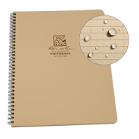 Carnet de notes de poche &agrave; spirale lat&eacute;rale, Couverture souple, Havane, 64 Pages, 4-5/8" , 7"  Distribution Industrielle GC
