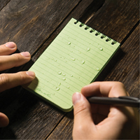 Carnet de notes de poche &agrave; spirale, Couverture souple, Vert, 100 Pages, 3" , 5"  Distribution Industrielle GC