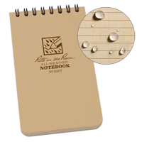 Carnet de notes de poche &agrave; spirale, Couverture souple, Havane, 100 Pages, 3" , 5"  Distribution Industrielle GC