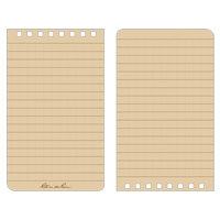 Carnet de notes de poche &agrave; spirale, Couverture souple, Havane, 100 Pages, 3" , 5"  Distribution Industrielle GC