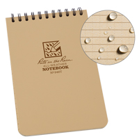 Carnet de notes de poche &agrave; spirale, Couverture souple, Havane, 100 Pages, 4" , 6"  Distribution Industrielle GC
