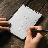 Carnet de notes de poche &agrave; spirale, Couverture souple, Havane, 100 Pages, 4" , 6"  Distribution Industrielle GC