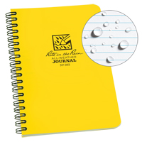 Carnet de notes de poche &agrave; spirale lat&eacute;rale, Couverture souple, Jaune, 64 Pages, 4-5/8" , 7"  Distribution Industrielle GC