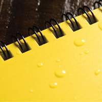 Carnet de notes de poche &agrave; spirale lat&eacute;rale, Couverture souple, Jaune, 64 Pages, 4-5/8" , 7"  Distribution Industrielle GC