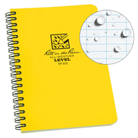 Carnet de notes de poche &agrave; spirale lat&eacute;rale, Couverture souple, Jaune, 64 Pages, 4-5/8" , 7"  Distribution Industrielle GC