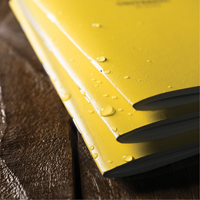 Carnet de notes, Couverture souple, Jaune, 48 Pages, 4-5/8" , 7"  Distribution Industrielle GC