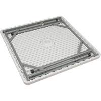 Folding Table, Square, 34" L x 34" W, Polyethylene, White Distribution Industrielle GC
