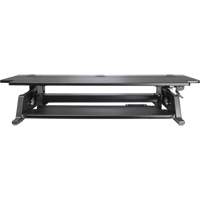 Poste de travail assis-debout Goya, Mod&egrave;le de bureau, 20" h x 42" la x 16" p, Noir Distribution Industrielle GC