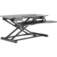 Poste de travail assis-debout Goya, Mod&egrave;le de bureau, 22" h x 31-1/2" la x 24" p, Noir Distribution Industrielle GC