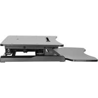 Poste de travail assis-debout Goya, Mod&egrave;le de bureau, 22" h x 31-1/2" la x 24" p, Noir Distribution Industrielle GC