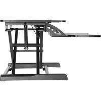 Poste de travail assis-debout Goya, Mod&egrave;le de bureau, 22" h x 31-1/2" la x 24" p, Noir Distribution Industrielle GC