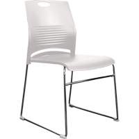 Activ Series Stacking Chairs, Plastic, 23" High, 275 lbs. Capacity, White Distribution Industrielle GC