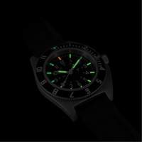 Montre Steel Navigator sur ensemble bracelet en caoutchouc noir de trois morceaux, Num&eacute;rique, &agrave; piles, 41 mm, Noir Distribution Industrielle GC