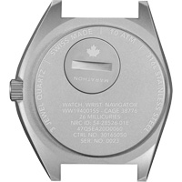 Montre Steel Navigator sur ensemble bracelet en caoutchouc noir de trois morceaux, Num&eacute;rique, &agrave; piles, 41 mm, Noir Distribution Industrielle GC