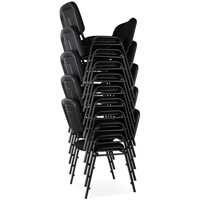 Chaises empilables, Tissu, Hauteur 32", Capacit&eacute; 250 lb, Noir Distribution Industrielle GC