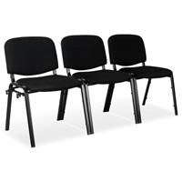 Chaises empilables, Tissu, Hauteur 32", Capacit&eacute; 250 lb, Noir Distribution Industrielle GC