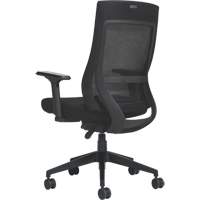 Chaise &agrave; dossier moyen avec m&eacute;canisme &agrave; basculement synchronis&eacute; &agrave; d&eacute;tection de poids , Mailles, Noir Distribution Industrielle GC