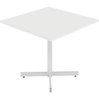 Table carr&eacute;e &agrave; hauteur r&eacute;glable Newland, 36" lo x 36" la x 29" h, Dessus de 1", Stratifi&eacute;, Blanc Distribution Industrielle GC
