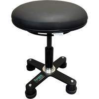 Tabouret ergonomique OmniStool, Mobile, Ajustable, Vinyle Si&egrave;ge, Noir Distribution Industrielle GC