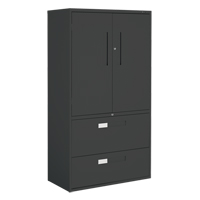 Armoire Multi-Stor, Acier, 3 Tablettes, 65-1/4" h x 36" la x 18" P, Noir Distribution Industrielle GC