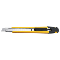 Precision Knife with Pocket Clip, 9 mm, Silver, Rubber Handle Distribution Industrielle GC
