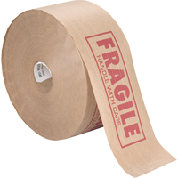 Pre-Printed Gummed Tapes, 76 mm (3") x 137 m (449.475'), Kraft Distribution Industrielle GC