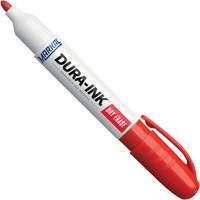 Marqueurs &agrave; essuyage &agrave; sec Dura-Ink, Rouge, Pointe Ronde Distribution Industrielle GC