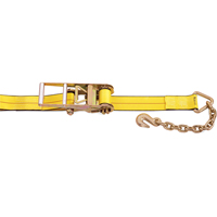 Ratchet Straps, Chain Anchor, 3" W x 30' L, 5400 lbs. (2450 kg) Working Load Limit Distribution Industrielle GC