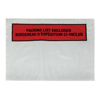 Pochette pour bordereau d'exp&eacute;dition, 7" lo x 5-1/2" la, Style Insertion par l'arri&egrave;re Distribution Industrielle GC