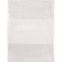 Sacs en poly avec espace inscriptible blanc, Refermable, 15" x 12", 2 mils Distribution Industrielle GC