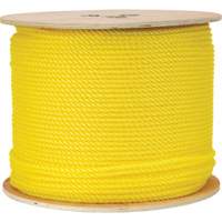 Corde jaune tress&eacute;e 1/4", Polypropyl&egrave;ne, 1300' Distribution Industrielle GC
