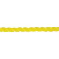 Corde jaune tress&eacute;e 1/4", Polypropyl&egrave;ne, 1300' Distribution Industrielle GC