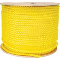 Corde jaune tress&eacute;e 3/8", Polypropyl&egrave;ne, 630' Distribution Industrielle GC