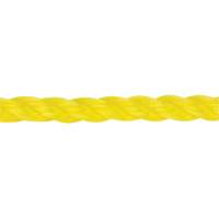 Corde jaune tress&eacute;e 3/8", Polypropyl&egrave;ne, 630' Distribution Industrielle GC