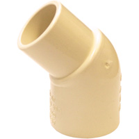 Flowguard Gold 45° Street Elbow Fitting, Spigot x Hub, CPVC, 1/2" Distribution Industrielle GC
