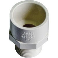 Male Reducing Adapter, Hub x MPT, 1/2" x 3/4" Dia., CPVC Distribution Industrielle GC